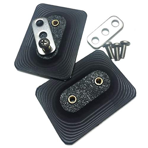 Surface Mount Foot Strap Insert Screw Plates For Kiteboarding, Sup, Windsurfing Bindings Deck Attachments And More (2, No Washers) #TOP15