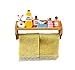 Melody Jane Dollhouse Accessoires de toilette et serviettes sur étagère pour maison de poupée Jaune