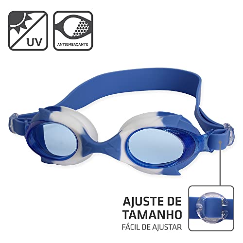 Óculos de Natação Peixinho Kid Muvin – Infantil - Antiembaçante – Proteção UV – Tiras Ajustáveis – L