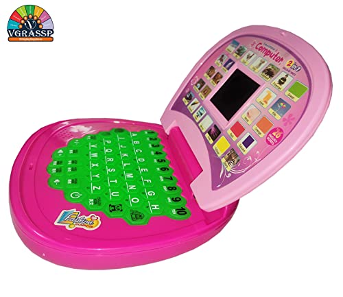 VGRASSP-Educational-Mini-Laptop-Computer-for-Kids-Boys-Girls-Learning-Alphabet-and-Numbers-with-LED-Display-and-Music-16-x-14-cms-Colour-As-per-Stock