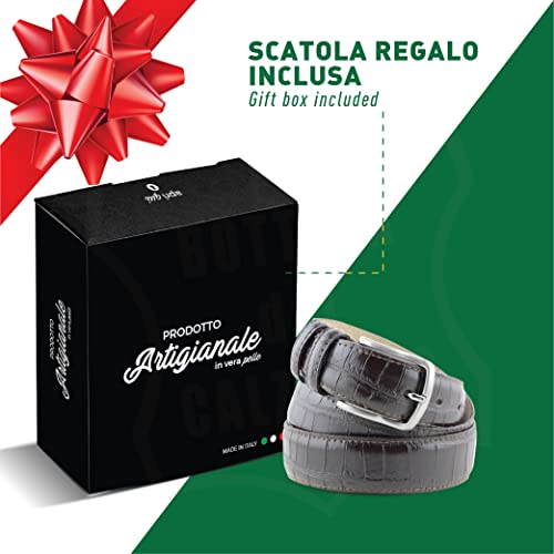 Handmade crocodile belt Made in Italy2