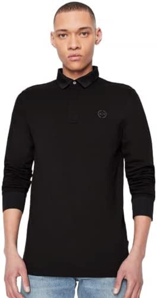 Armani Exchange Herren Schwarz - Ax Langarm - Größe Xl