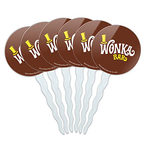 Willy Wonka Cupcake Picks Topper Set