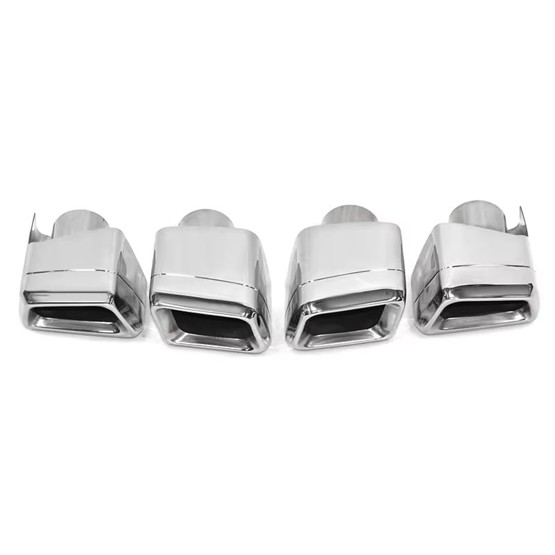 Silencieux D'échappement Pour Benz W212 W213 E63 Embout Silencieux Universel Tuyau D'échappement Buse Unique Tuning 4 Pc/lot Échappement Voituren Embouts...