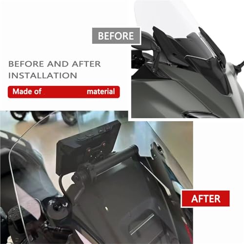 Fixation pour GPS et plaque d'extension support téléphone moto TMAX 560 - 4