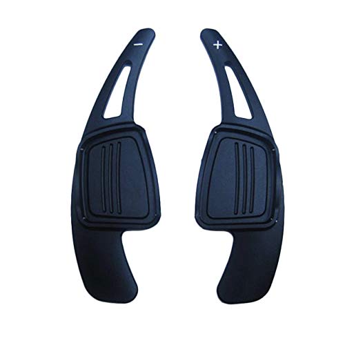 HEZHOUJI Palettes de Changement de Vitesse, manettes d'extension de Volant de Voiture palettes de Changement de Vitesse en Aluminium pour Audi A4L A5 Q2 Q7 S3 S4 TT TTS 2016 2017 Couleur Bleue, Noire