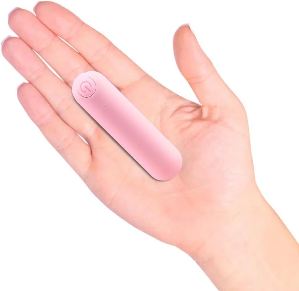 Mini Massager, Rechargeable Vibrating Wand with Handheld Massager Tools for Home Stress Relief & Muscle Relaxing for Women (Pink)