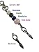 QiChi Fertility Spiral Goddess Genuine Stone Bead Keychain Swivel Clasp
