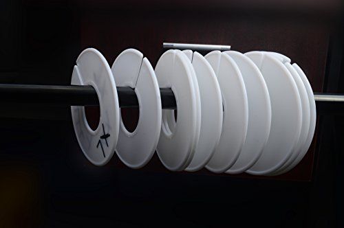 Finduwill 40 Pack Clothing Rack Size Dividers Wardrobe Round Hangers Dividers With 1 Piece Marker Pen #TOP4