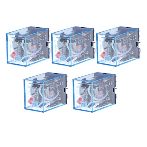 Bobine relais de puissance LY2NJ AC 110V avec boîtier transparent 8 broches miniatures