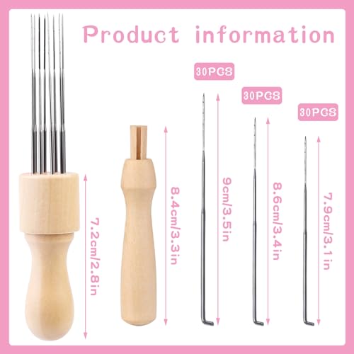 Image of Complete Wool Felting Tools, Needle Felting Kit, Needle Felting Tools with 90Pcs Needle Felting Needles, 3Pcs Needle Bottles,2Pcs Needle Felting Pen,Needle Felting Tools for Beginner,Professional