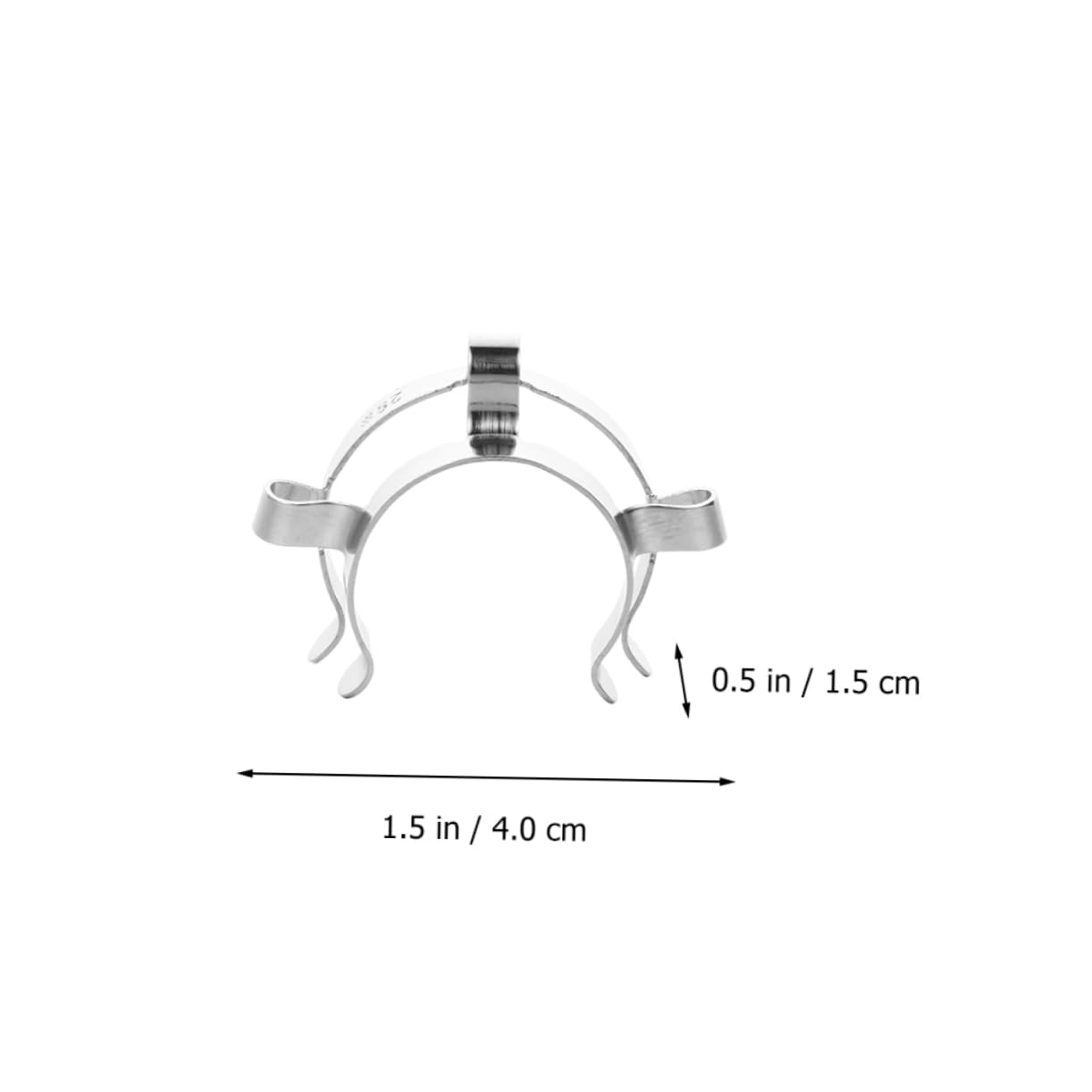 FUNOMOCYA 8pcs Interface Keck for Laboratory Steel for Laboratory Lab Taper Gas Lab Mounting Taper Clamp Ground Labs Clamps Silver Stainless Steel