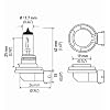 HELLA H8TB Standard Halogen Bulbs, 12 V, 35W
