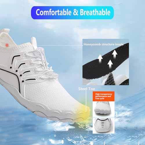 Image of Hike Barefoot Shoes Women Men Pro Water Footwear Wide Toe Box Non-Slip Unisex Athletic Outdoor Running Shoes