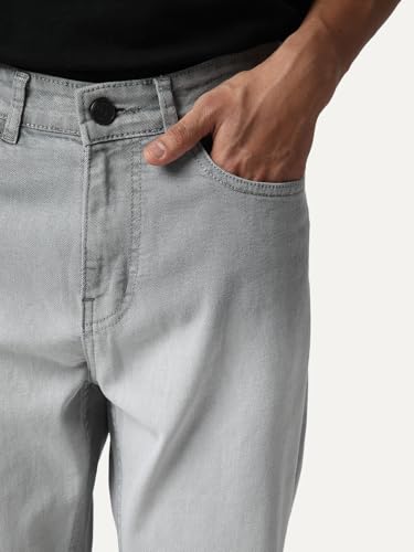 Image of Urbano Fashion Men's Straight Fit Heavy Washed Faded Denim Jeans Stretchable