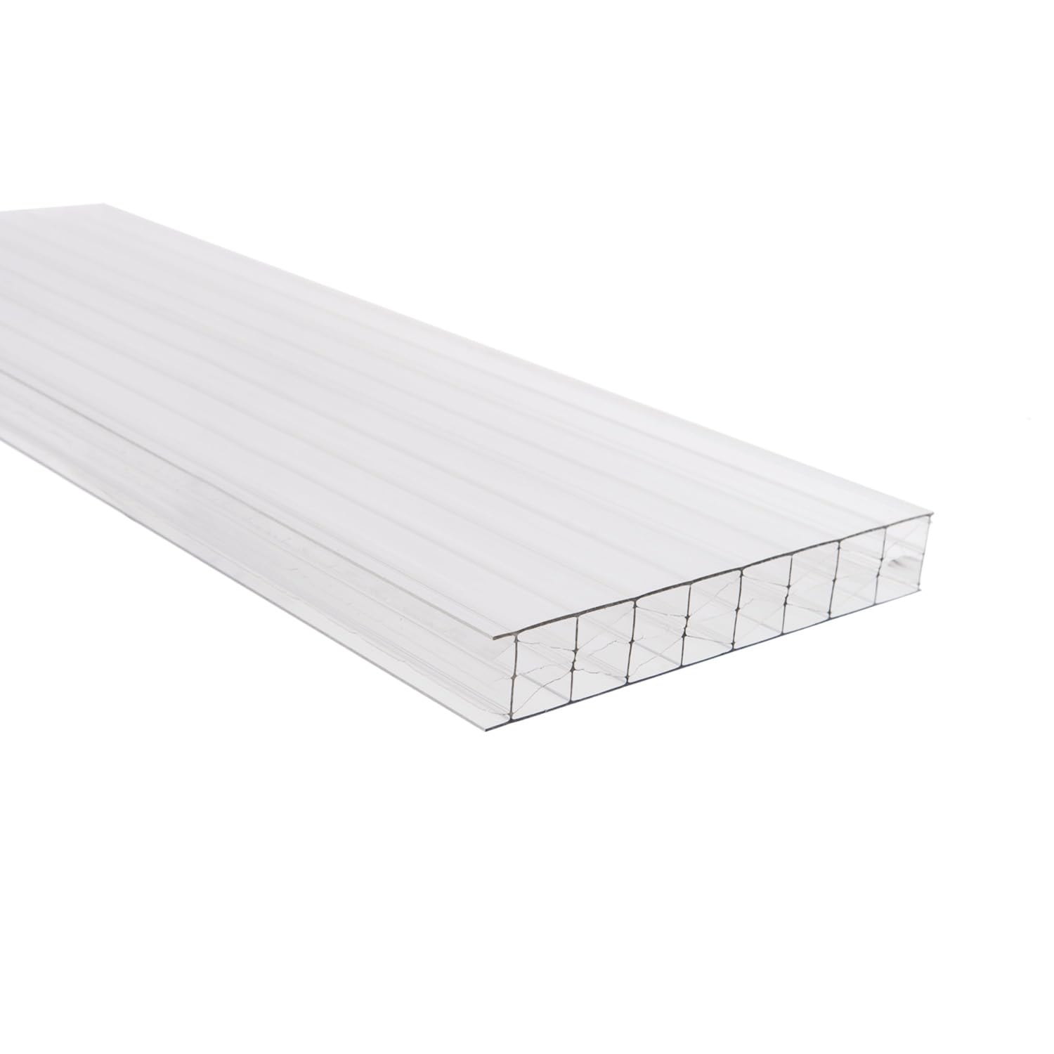 Lastra Policarbonato Alveolare Exolon 3000x1050 mm Spessore 16 mm 5X Pareti Trasparente