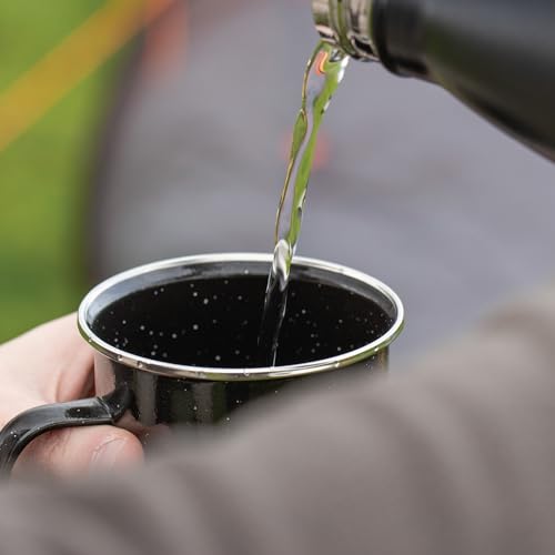 Milestone Crockery Enamel Mug - Black, 350ml