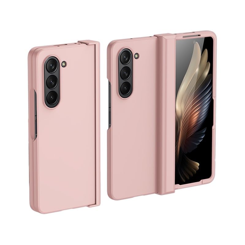 Coque Galaxy Z Fold 7 rose haut de gamme étui ultra-fin rigide et chic