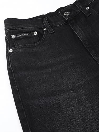 Calvin Klein Donna Jeans Mom Jean Tapered Fit, Nero (Denim Black), 26W/30L - 11