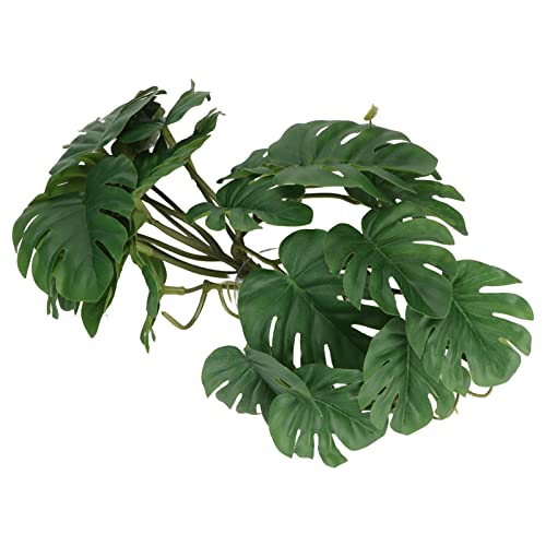 Marooma Plantes de Palmier Artificielles pour Terrarium de Reptiles, Décoration Amusante en Plastique avec Ventouse, Plantes de Reptiles, Décoration de...