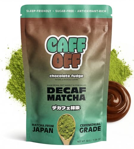Caff Off Decaf Chocolate Matcha Green Tea Powder From Japan