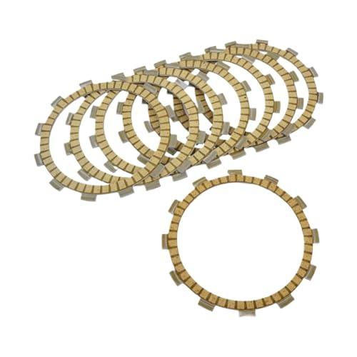 Compatible with 8pcs Clutch Friction Plates Kit for Motorcycle Models GSX600F GSF600 GS650G GS750 GT750 GSX750E GSX750ES GSXR750 Compatible with Automotive Parts