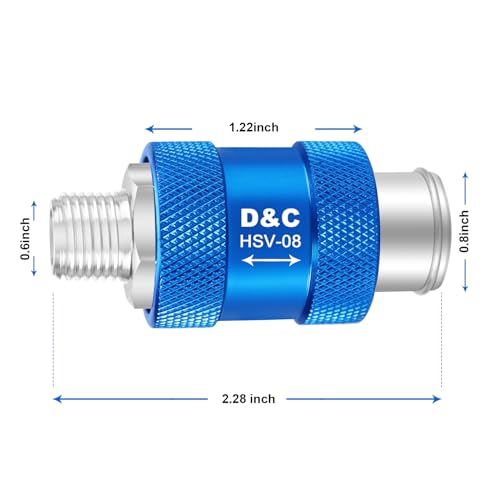 Image of Uharbour Slide Valve 1 /4 inch NPT thread, Pneumatic Flow Control Sliding Valve, 1 /4 inch NPT Male&Female Thread, Aluminum Slide Valve for Air Compressor, 4 Tire inflation System(Set of 2)