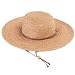 Sloggers Braided Wide Floppy Hat, Coffee Cream, UPF 50+ Maximum Sun Protection, Style 442CC