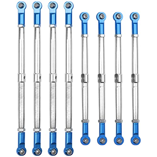 Vgoohobby Steel Toe Links Push Rod Steering Links Turnbuckle Rod 5319X 5338R Compatible with Traxxas 1/10 EREVO 2.0 E-Revo Revo Summit RC Upgrade Parts