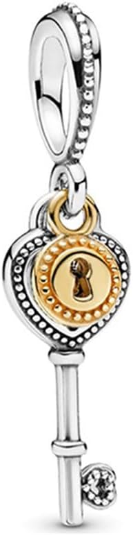 9 Pack Silver Bead Charms for Pandora Bracelets and Necklaces Charm for Woman， Dangle Pendant Beads Set - Image 2