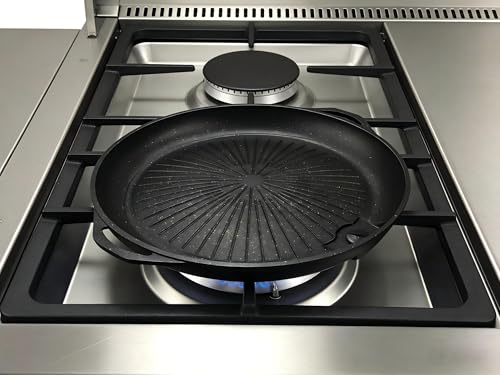 Korean BBQ Grill Pan Barbecue Plate with Maifan Stone Coated Surface Non-Stick Smokeless for Indoor Outdoor Meat Vegetable Egg BBQ by CHYIR - Image 5