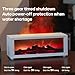 Essential Oil Air Diffuser with Remote Control,Flame Colorful Water Vapor Fireplace Fire Humidifier for Aromatherapy Aroma Machine for Room Bedroom,[Timer and Auto Off Protection]
