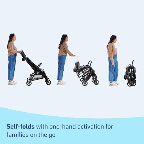 Image of Graco Ready2Jet Travel System - Compact Travel Stroller with Automatic Fold and SnugRide Lite Infant Car Seat