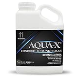 1 Gallon AQUA-X 11 Clear, Penetrating Stone and Concrete Sealer - Professional Grade Water-Based Indoor/Outdoor for Concrete, Stone, Slate, Brick, Unglazed Tile, Pavers, Driveway and Patio