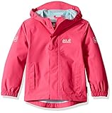 leicht Jack Wolfskin Kinder Pine Creek Hardshelljacke, pink peony, 116