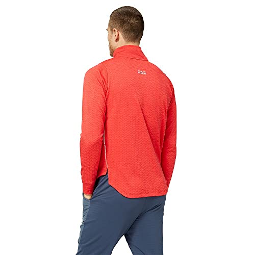 New Balance Men's Nb Heat Grid Half Zip, True Red Heather, Medium #TOP2