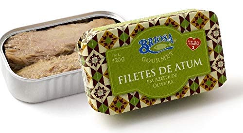 Briosa Gourmet from Portugal - Canned Tuna fillets in olive oil - 4.23oz / 120gr (Pack of 5 cans)