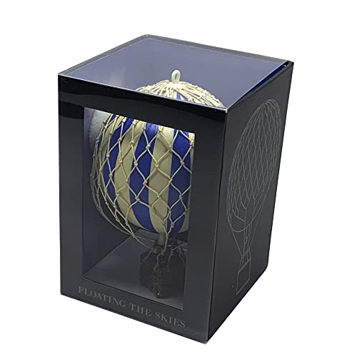 Authentic Models, Floating The Skies Air Balloon, Hanging Home Decor - 5.3 Inch Height, Historic Hot Air Balloon Model for Home Decor, Detailed Vintage Decorations to Hang from Ceiling - Rainbow