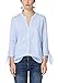 Produktbild s.Oliver RED Label Damen Gestreifte Bluse mit Knoten-Details Blue Stripes 42