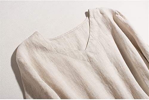Robe longue en coton et lin idéale pour vos flâneries d'été