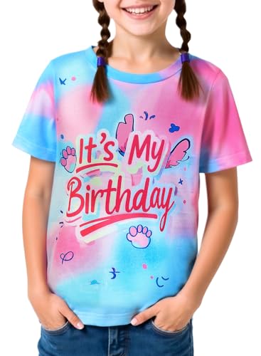 Birthday Boy Shirt Its My Birthday Shirt Girl Party T-Shirt Outfit Ages 3-14 for Kids Sleeve Tees