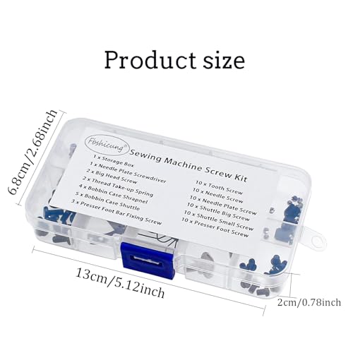 Fbshicung Sewing Screw Kit Metal Fasteners Durable Multiple Types Easy Replacement Needle Plate Screws Wear Resistant for Industrial Sewing Machines - Thumbnail 2