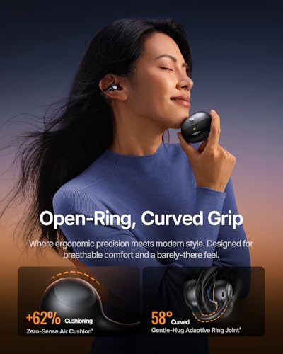 undefined Baseus Inspire XC1 Open Ear Clip-On Earbuds, Sound by Bose, Dolby Audio, Adaptive Tunning Sound, Hybrid 2-Way Driver, Zero-Sense Air Cushion, 4-Mic Adaptive Clear Calls, IP66 Waterproof, 40H Playtime の商品画像 3