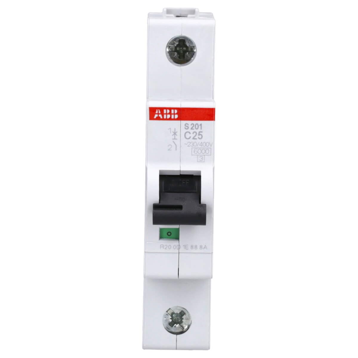 ABB S201 C8 Interruttore Automatico Magnetotermico 1P 6kA - Curva C 8A