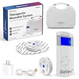 iReliev Wireless TENS + EMS Therapeutic Wearable System Wireless TENS Unit + Muscle Stimulator Combination for Pain Relief, Arthritis, Muscle Conditioning, Muscle Strength