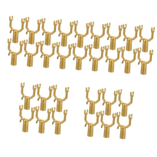 Toddmomy 5 Set Forca di Sostegno per Alberi da Frutto Le Piante Rinforzano Supporti dei Rami Kit di Palo degli Alberi Supporto per Bonsai da Giardino Lega di Alluminio d'oro 6 Pezzi * 5