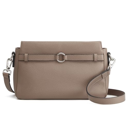 Sac Bandoulière Moyen S-ZONE en Cuir Grainé Idéal pour le Bureau et les Sorties