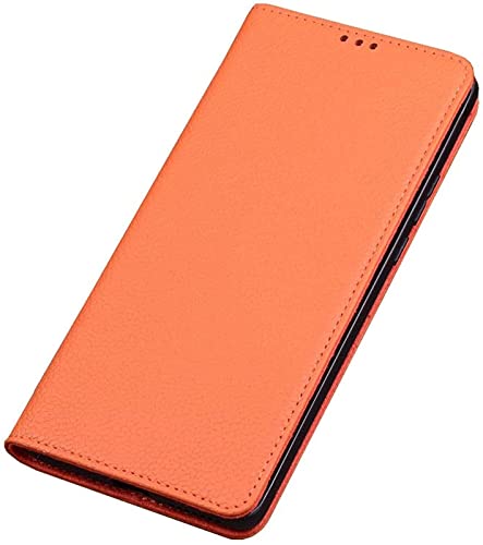 Étui clapet iPhone 13 Pro Max orange résistant aux rayures