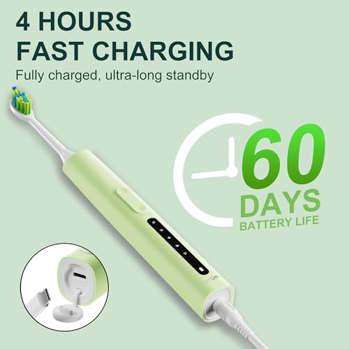 7AM2M Sonic Electric Toothbrush US-M2-AM111-Green の商品画像 3