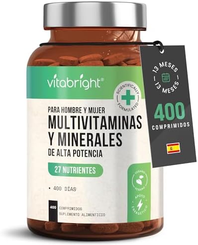 Multivitaminas Hombre Y Mujer 400 Tabletas, 27 Vitaminas Para El ...
